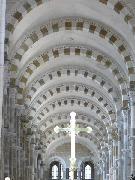 Inside Vezelay church