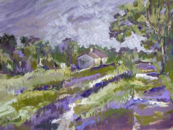 Green and Purple Landscape 16x12