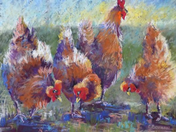 Four Chickens