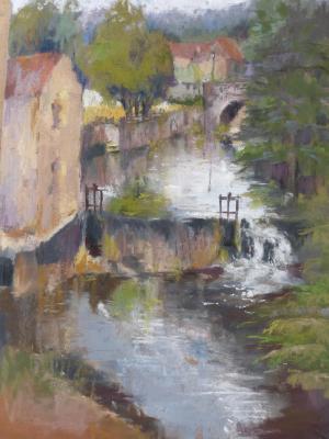 Mill at Castlefranc - plein air 9x12