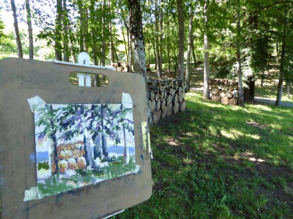 Plein air painting at Haut Baran