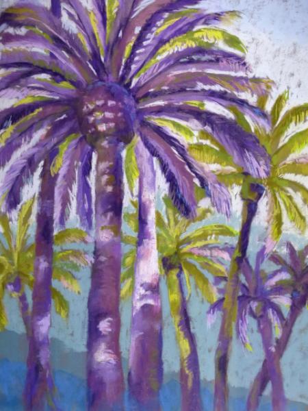 Purple Palm Trees