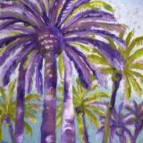 Purple Palm Trees