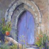 The Purple Church Door 10x16