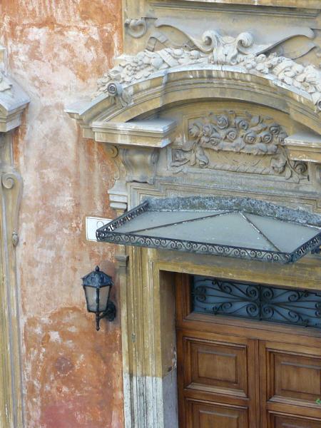 Roman door details Italy