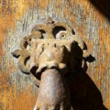 Iron hand door knocker Vezelay France