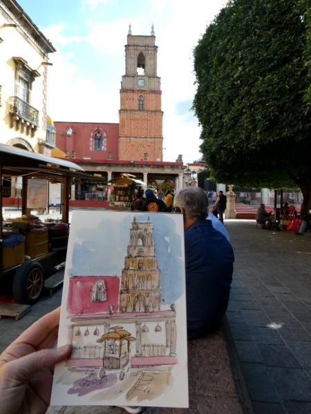 Sketching in San Miguel de Allende