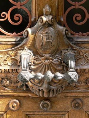 Carved door France