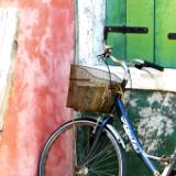 Bike against wall Burano