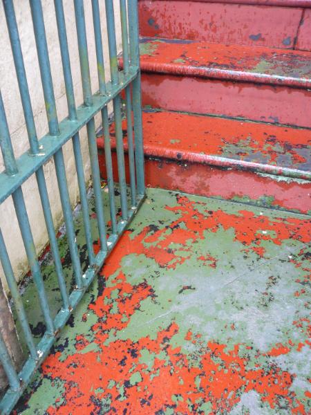 Orange and green steps Sydney Australia