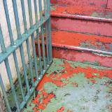 Orange and green steps Sydney Australia