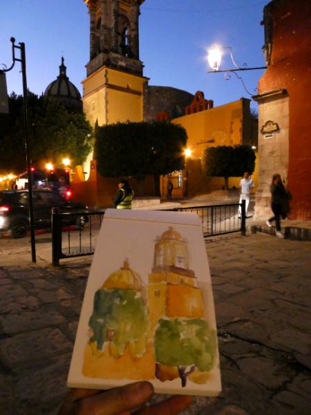 Evening sketching, San Miguel