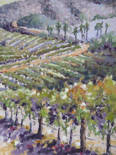 Vineyard Vista plein air 9x12