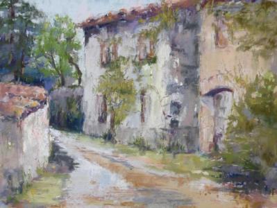 Street view in Belaye - plein air