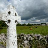 Storm clouds with cross Ireland