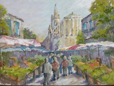 Market at Prayssac 18x12