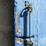 Latch on blue door France