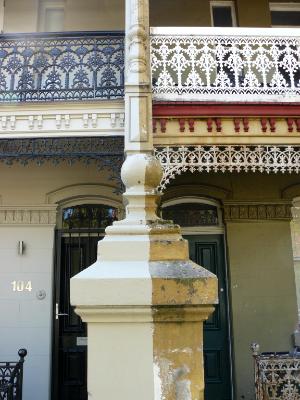 Where two terrace houses meet Sydney Australia